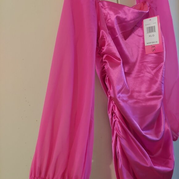 Long-Sleeve Ruched Dress by With Jules - Picture 4 of 8